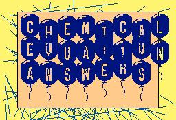 chemical equation answers